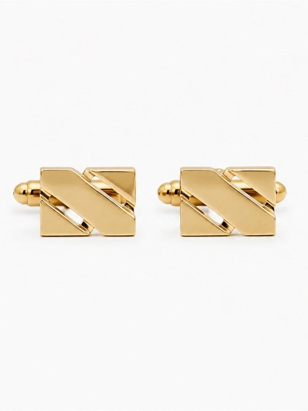 Vintage retro geometric cufflinks